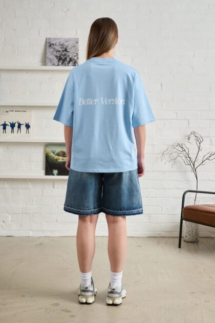 BV Boxy Tee - Sky Blue