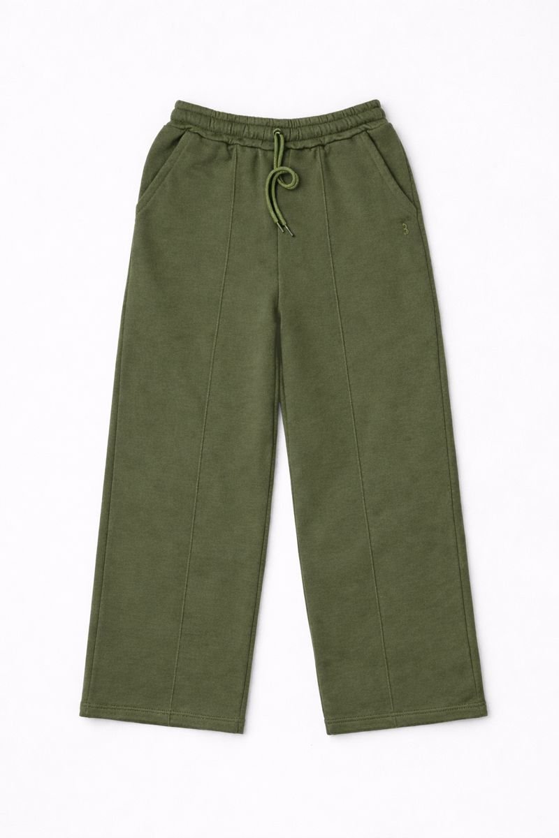 Cura Army Green Wide Free Pant